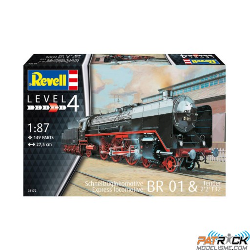 1/87e Revell Locomotive pour trains rapides BR 02 & Tender 2'2'T30