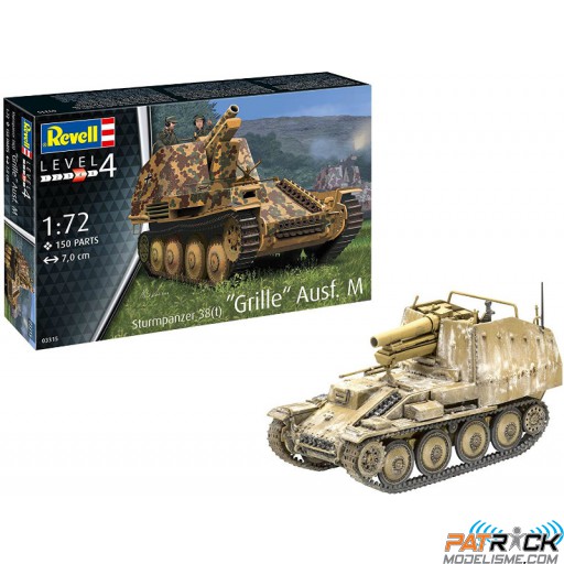 1/72e Revell Sturmpanzer 38(t) Grille Ausf. M