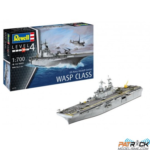 1/700e Revell Transporteur d'assaut USS WASP CLASS
