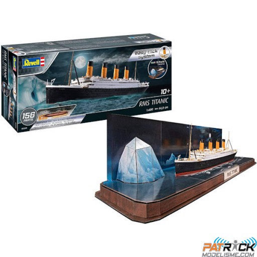 1/600e Revell RMS Titanic + 3D Puzzle (Iceberg) Easy click system