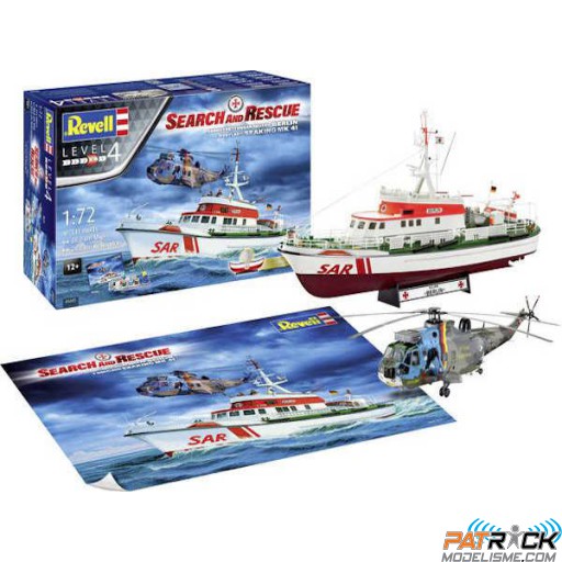 1/72e Revell DGzRS Berlin + Westland SeaKing Mk.41