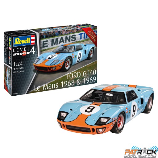 1/24e Revell Ford GT 40 Le Mans 1968