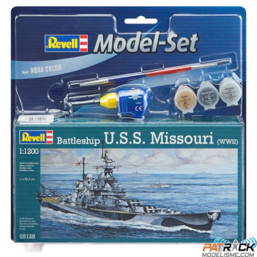 1/1200e Revell Model set USS Missouri (BB-63)