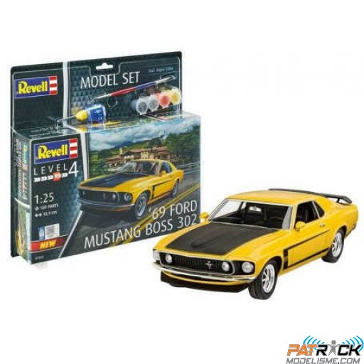 1/25e Revell Model set 1969 Ford Mustang Boss 302