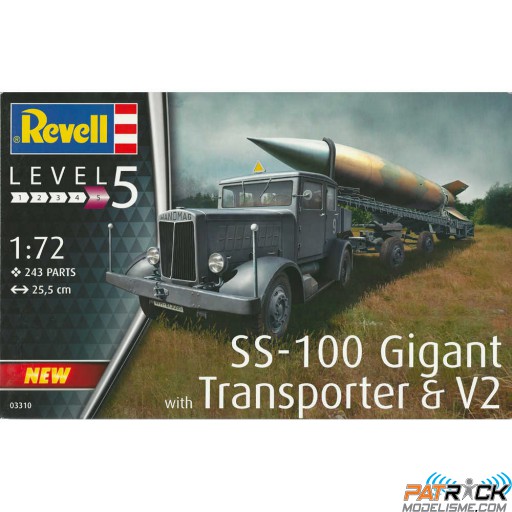 1/72e Revell SS-100 Gigant et Transporter avec V2