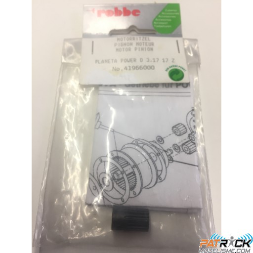 Pignon moteur planeta power d 3,17 17z