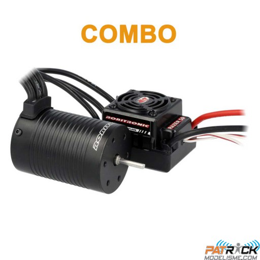 Combo Brushless Robitronic Razer Ten 50A 3652 3000kV 2-3S Waterproof