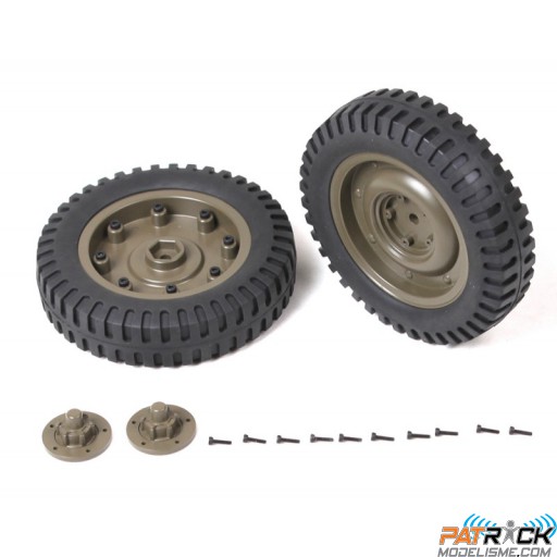 Paire de roues avant 1/6 MB Scaler 1941 RocHobby