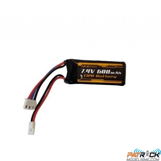 Batterie LiPo 2S 7,4V 600 mAh RocHobby 1/18 Atlas/Katana