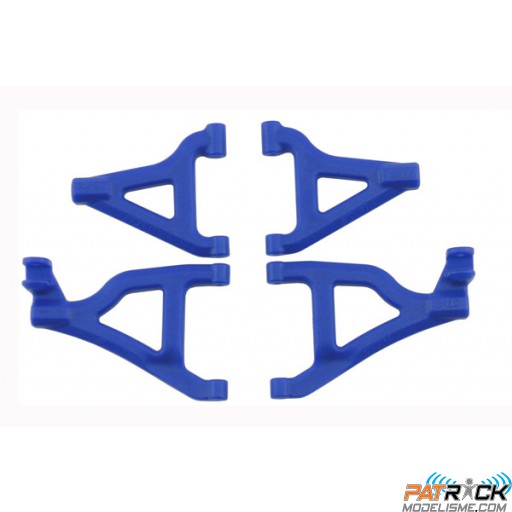 Triangles avants inférieurs et supérieurs renforcés bleus – 1/16e-Slash-Rally
