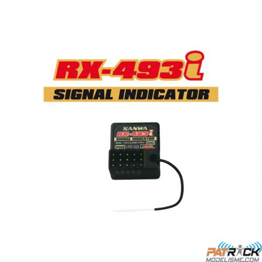 Récepteur Sanwa RX493i 4 voies FH5 SXR Waterproof antenne externe