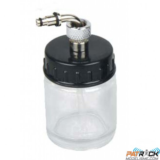 Godet en verre 22cc avec adaptateur pour Aérographe BD134K et BD133
