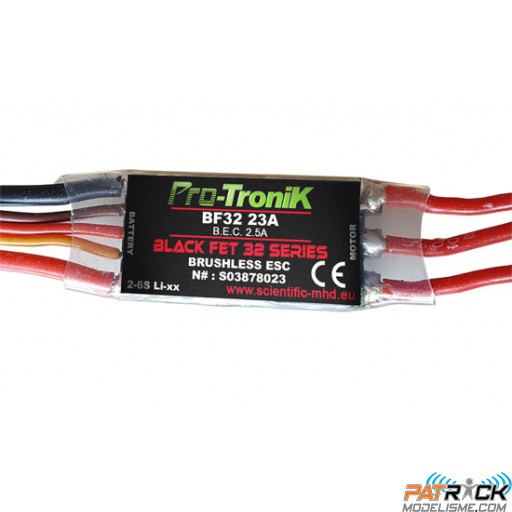 Contrôleur Pro-Tronik BF32-23A - Black Fet 32 series (2 à 6S Lipo)