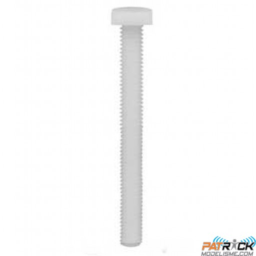 Vis nylon à tête plate 5X50mm 10 pièces