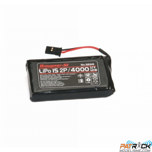Batterie LiPo Graupner TX 1S2P 4000mAh 3,7V