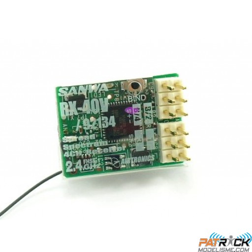 Sanwa Micro Récepteur 4 Voies RX-40V FHSS-1 2.4GHz 