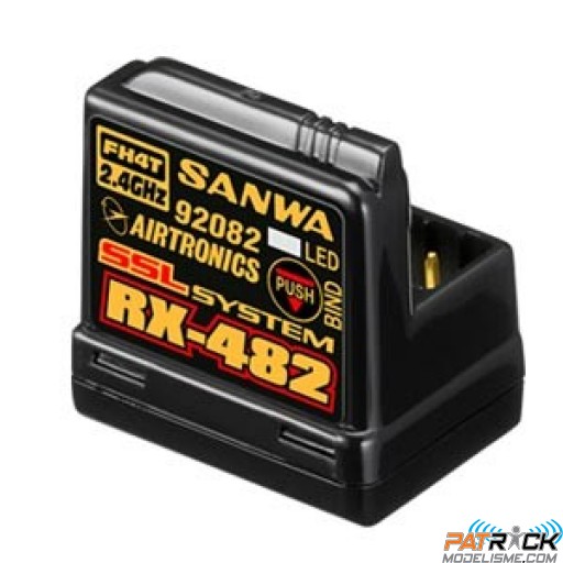 Récepteur SANWA RX-482 4 VOIES 2.4GHz FH4 SSL/TELEMETRIE