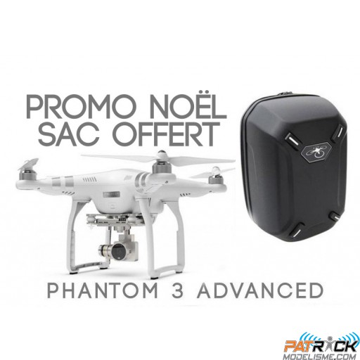 ∆ Dji PHANTOM 3 ADVANCED + Backpack rigide OFFERT