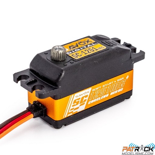 Servo Savöx SC-1251MG+ Taille basse 9kg-0.09s/Titane/ALU