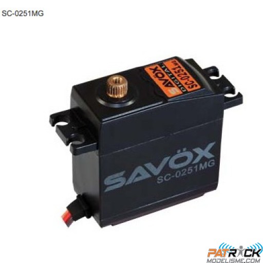 Servo Savöx SC-0251MG 16kg/ 0,18s/ 62GR/ métal