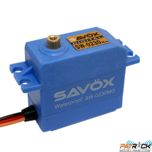 Servo Savöx SW-0230MG étanche HV Métal/ 7,4v/ 8kg/ 0,13s