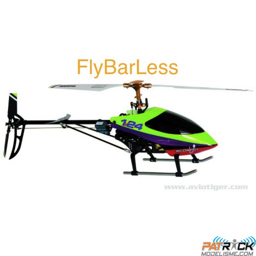 Hélico Scorpio 1&24 mono rotor Flybarless RTF mode 2