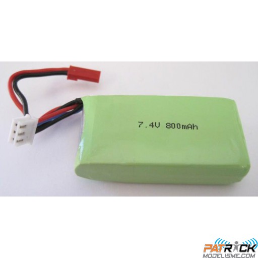 Batterie lipo Scorpio 2S 7.4v 800mah BEC - 2&13/2&14