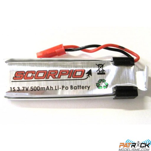Batterie Lipo Scorpio 1S 3.7V 500mAh  - H15/NE328/LARK