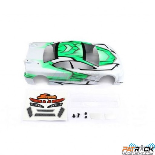Carrosserie peinte Serpent 411 RTR VERTE V2 EFRA 4030– 1/10ème