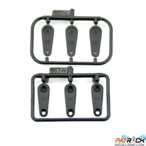 Ensemble de palonniers (3+3) 23, 24 et 25 dents