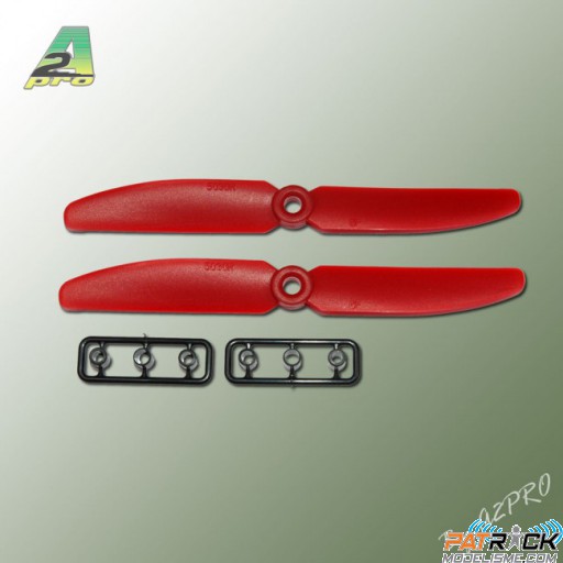 Hélices GEMFAN Rouge – 5x3" horaire (2 pcs)