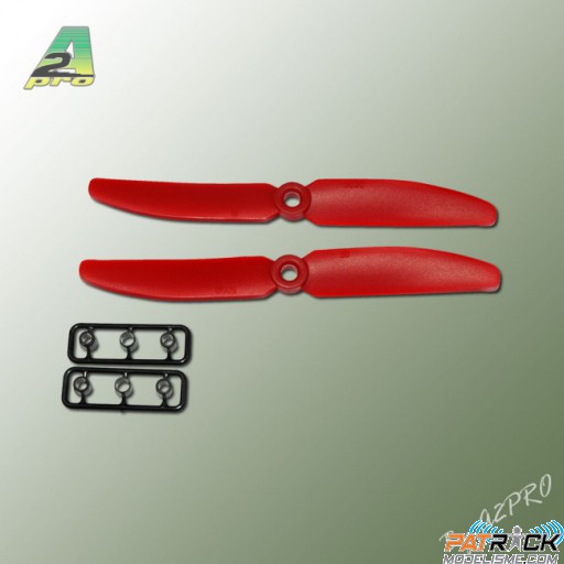 Hélices GEMFAN Rouge – 5x3" anti-horaire (2 pcs)
