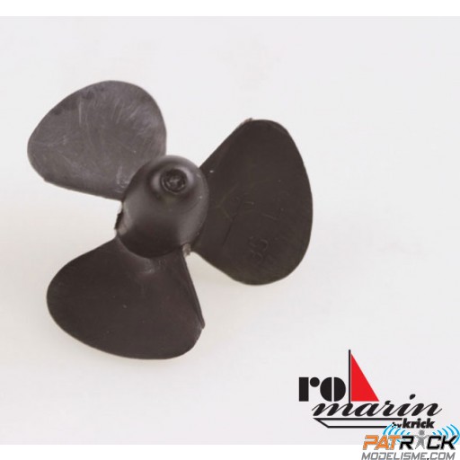 Hélice tripale plastique renforcé diamètre 40mm / M4 / Droite