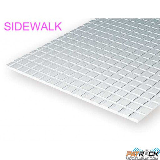 4516-Evergreen Plaque quadrillage trottoir 152x304x1x6,35mm