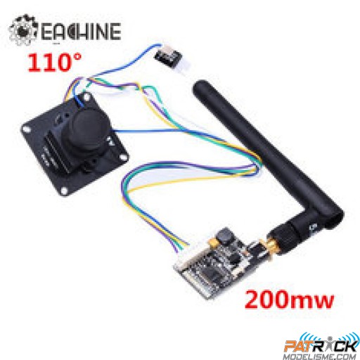 Eachine combo caméra 700TVL 1/3 CMOS 110° + Emetteur 5.8ghz 32CH 200mv