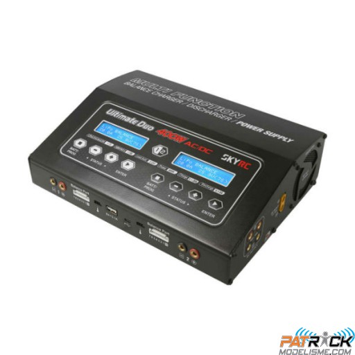 Chargeur SkyRC D400 1-7S 20A 2x200W 12v/220v
