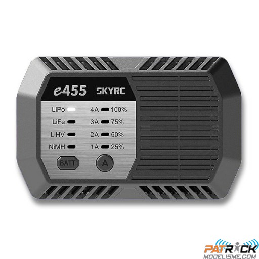 Chargeur SkyRC E455 LiPo, LiFe, LiVh, NiMh 50w - 220v