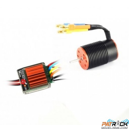 SkyRC Combo TORO 1/18 Brushless Moteur 5050KV, controleur 25A - 1/18