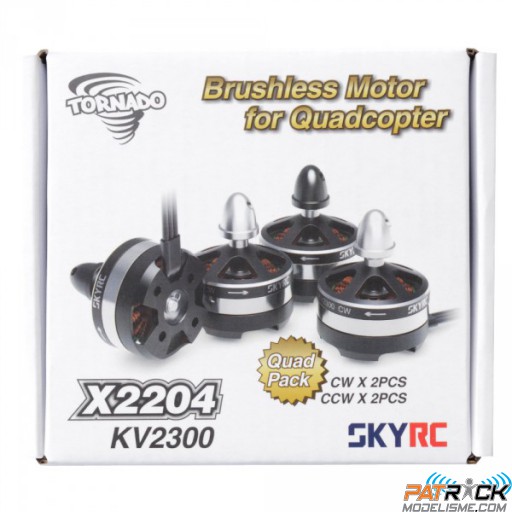 Jeu de 4 moteurs X2204 2300KV 2-3S Multicopter classe 250 