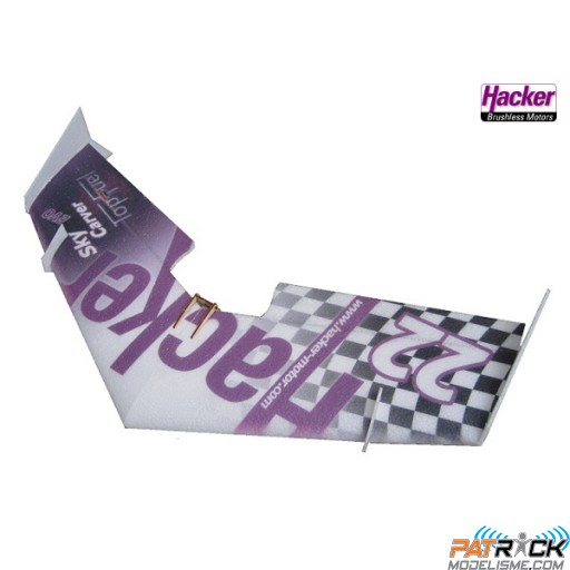 Aile volante Hacker SkyCarver EVO - Team Hacker Design 850mm