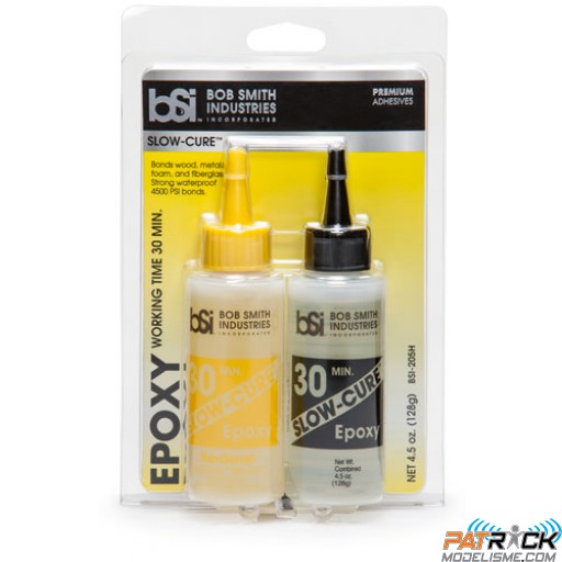Colle bi-composant Epoxy 30 minutes Slow-Cure 128gr