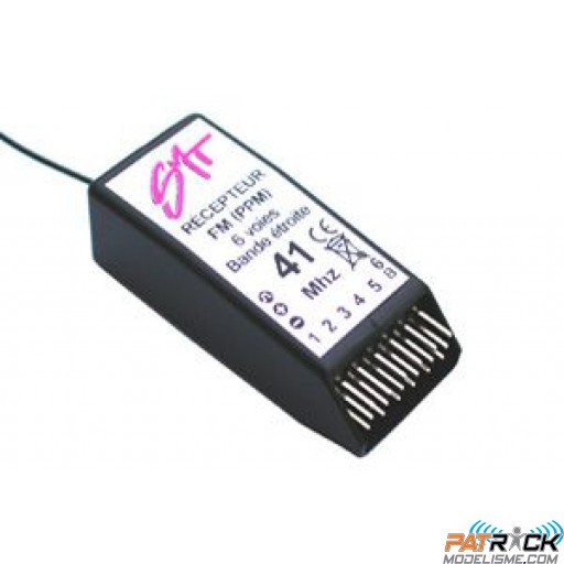Récepteur SMT micro 6 voies 41MHZ (1000 mètres)