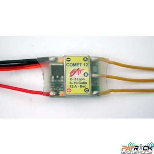 Contrôleur SMT Météor Less 12A Bec 6/10NiMH/2/3él LiPo-avion/planeur