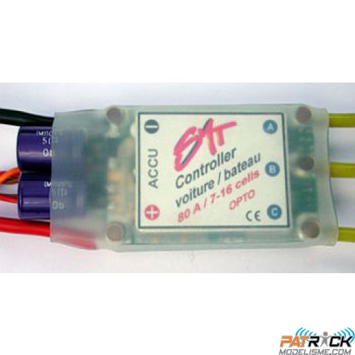 Contrôleur SMT Voiture 80A Opto 7/16NiMH/2/5él LiPo