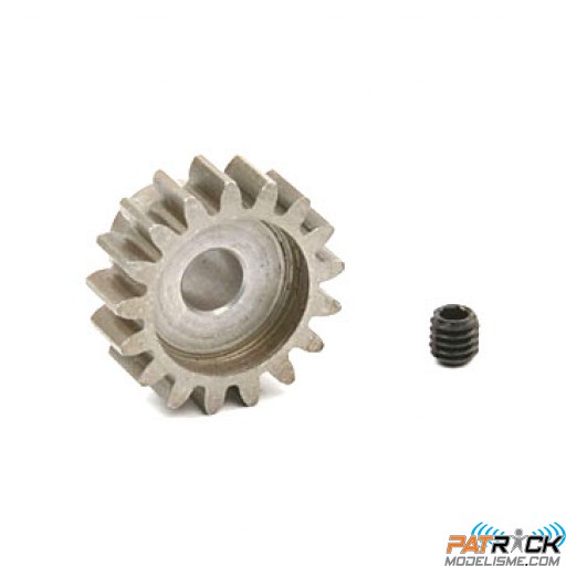 Pignon moteur Acier - Module 1 - 20 Dents - axe 5mm