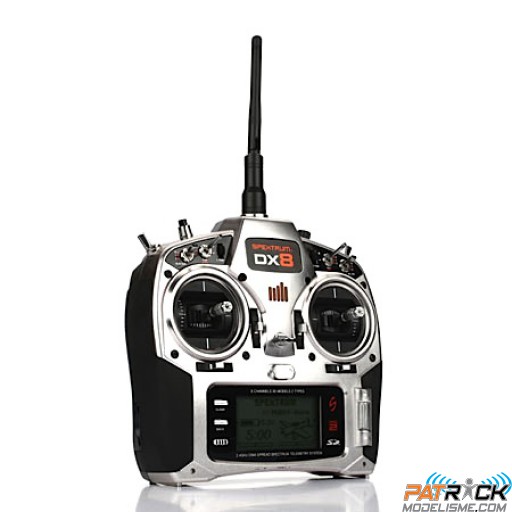 Spektrum DX8i 2.4GHz, télémétrie TM1000, récepteur AR8000