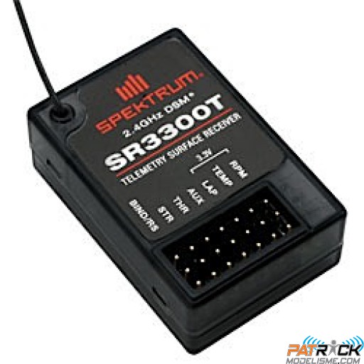 Récepteur Spektrum SR3300T DSM 3 voies Télémetrie Surface