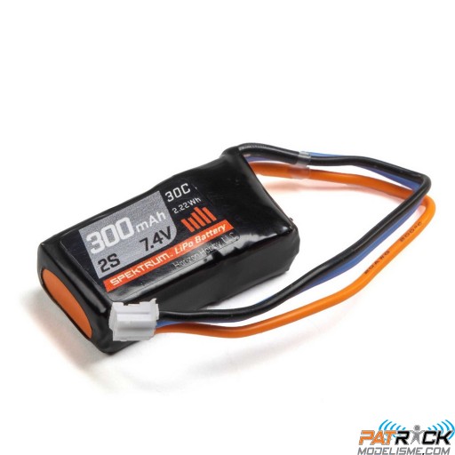 Batterie Lipo Spektrum 2s 7.4v 300mAh 30C PH/UMX