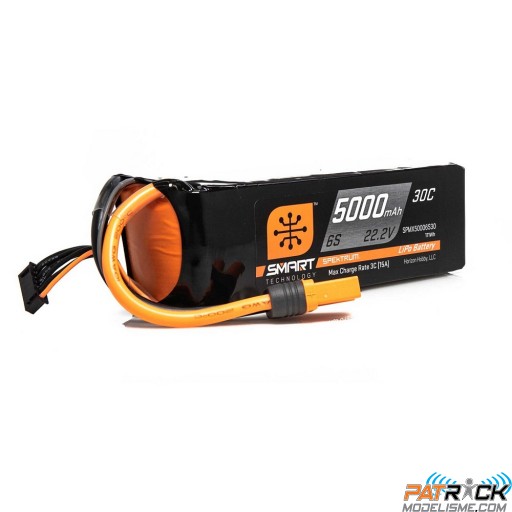 Batterie Lipo Spektrum 6s 22.2v 5000mAh SMART 30C IC5