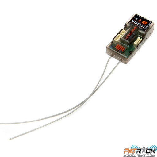 Récepteur Spektrum AR6610T DSMX 6 voies Télémetrie